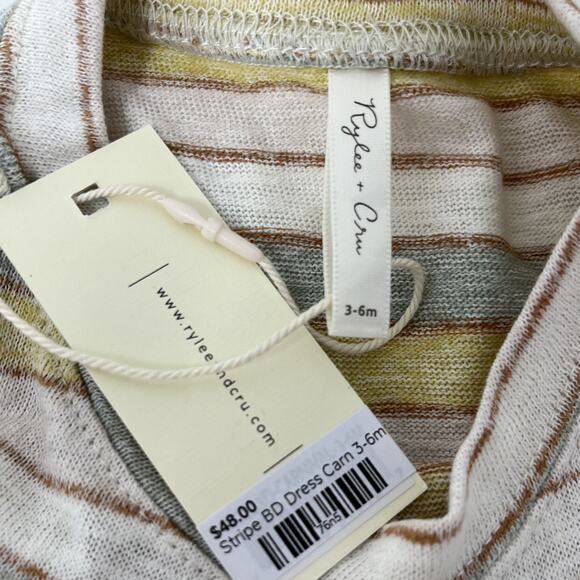 Rylee + Cru NWT Carnival Stripe Dress. 3-6 Months - Picture 3 of 5